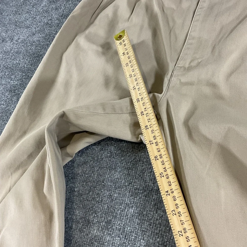Vintage Polo Ralph Lauren Pleated Chino Pants Mens 40x30 Khaki Classic Fit VTG